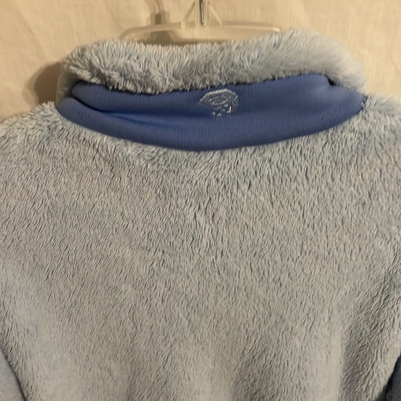 Mountain Hardwear Women’s Blue Fleece Zip Front Cold Jacket Size Medium - Picture 8 of 12